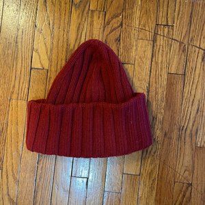 Oversized Red Everlane Wool Hat